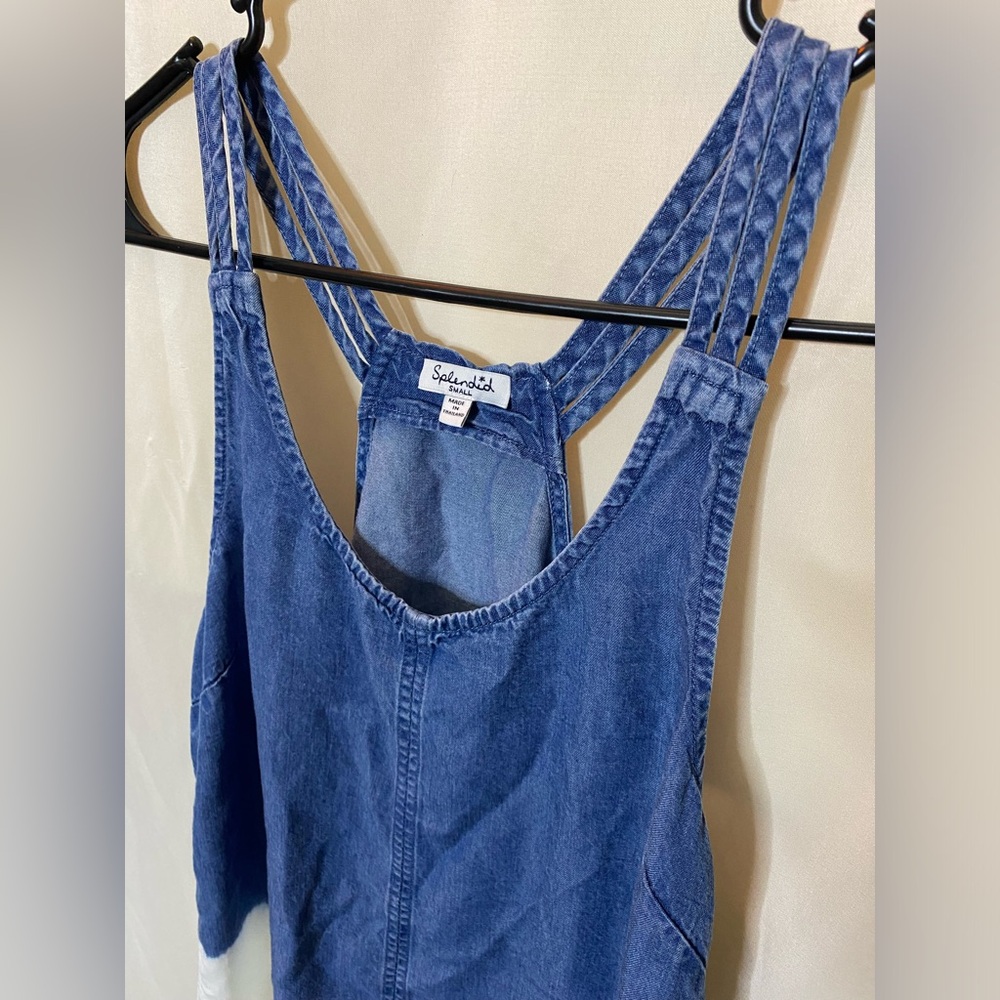 Splendid Dip Dyed Denim Racerback Tank Top - Picture 7 of 9